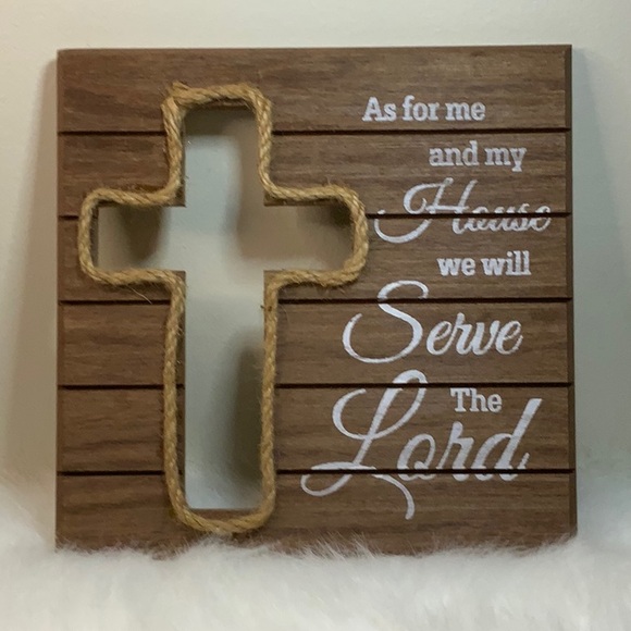 Other - Serve the Lord Wall Art. (Wood) EUC